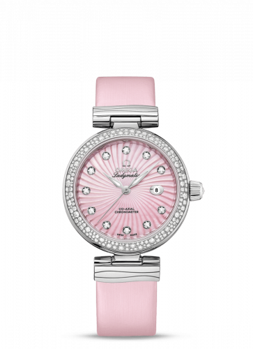Omega LadyMatic Co-Axial 34 Stainless Steel / Diamond / Pink MOP 425.37.34.20.57.001