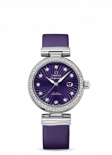 Omega LadyMatic Co-Axial 34 Stainless Steel / Diamond / Purple 425.37.34.20.60.001