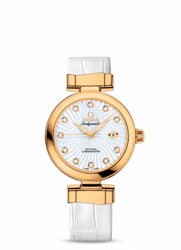 Omega LadyMatic Co-Axial 34 Yellow Gold / MOP 425.63.34.20.55.002