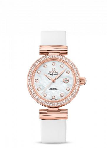 Omega LadyMatic Co-Axial 34 Sedna Gold / Diamond / MOP 425.67.34.20.55.008