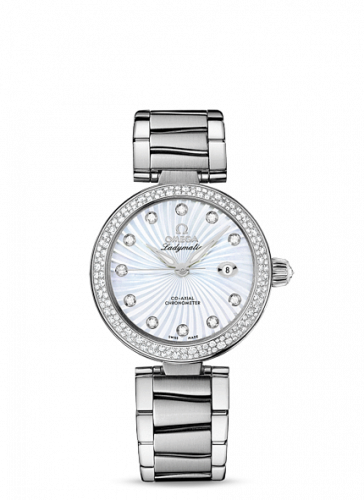 Omega LadyMatic Co-Axial 34 Stainless Steel / Diamond / MOP / Bracelet 425.35.34.20.55.001
