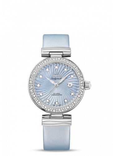 Omega LadyMatic Co-Axial 34 Stainless Steel / Diamond / Blue MOP 425.37.34.20.57.002
