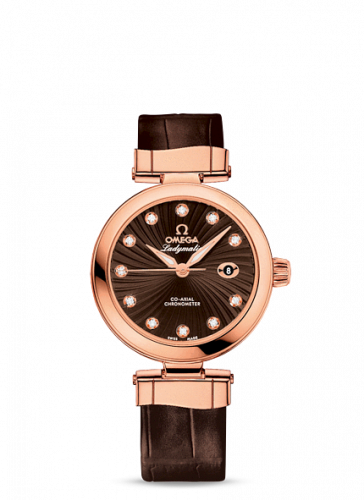 Omega LadyMatic Co-Axial 34 Red Gold / Brown 425.63.34.20.63.001