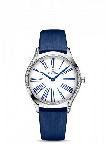Omega De Ville Tresor 36 Stainless Steel / White Roman / Fabric 428.17.36.60.04.001