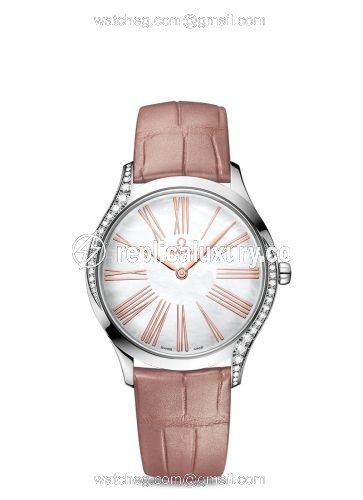 Omega De Ville Tresor 36 Stainless Steel / MOP - Roman / Alligator 428.18.36.60.05.002