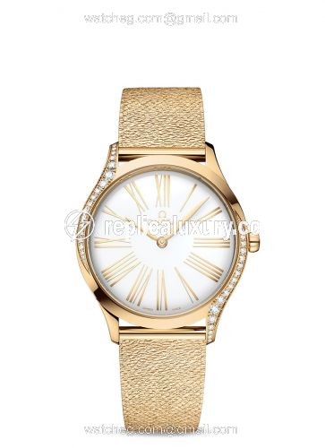 Omega De Ville Tresor 36 Moonshine Gold / White / Mesh 428.55.36.60.04.001
