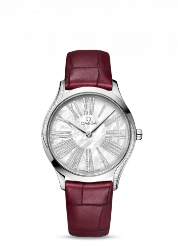 Omega De Ville Tresor 36 Canopus Gold / MOP Roman / Alligator 428.58.36.60.55.001