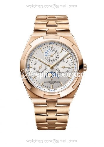 Vacheron Constantin Overseas Ultra-Thin Perpetual Calendar Pink Gold / Silver / Bracelet 4300V/120R-B064