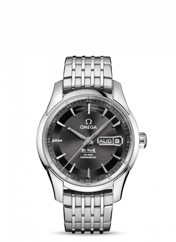 Omega De Ville Hour Vision Co-Axial Annual Calendar Stainless Steel / Slate / Bracelet 431.30.41.22.06.001