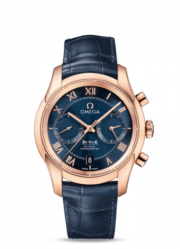 Omega De Ville Co-Axial 42 Chronograph Red Gold / Blue 431.53.42.51.03.001