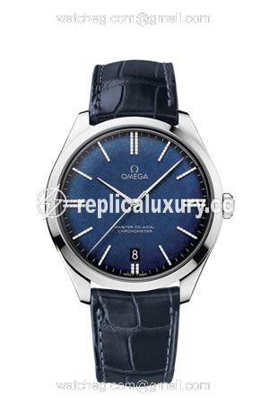Omega De Ville Tresor Master Co-Axial White Gold / Blue Enamel Diamond 432.53.40.21.53.001