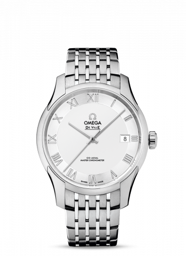 Omega De Ville Hour Vision Master Chronometer Stainless Steel / Silver / Bracelet 433.10.41.21.02.001