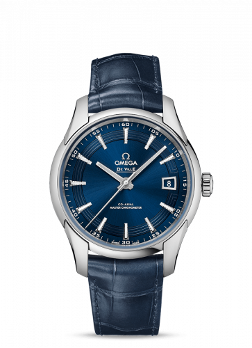 Omega De Ville Hour Vision Master Chronometer Stainless Steel / Blue 433.33.41.21.03.001