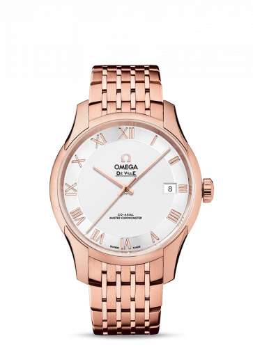 Omega De Ville Hour Vision Master Chronometer Sedna Gold / Silver / Bracelet 433.50.41.21.02.001