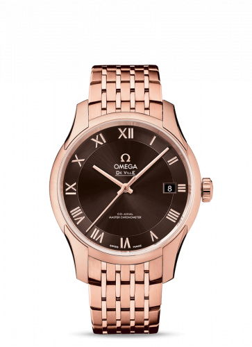 Omega De Ville Hour Vision Master Chronometer Sedna Gold / Brown / Bracelet 433.50.41.21.13.001