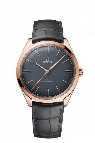 Omega De Ville Tresor Master Chronometer Sedna Gold / Grey Enamel 435.53.40.21.06.001