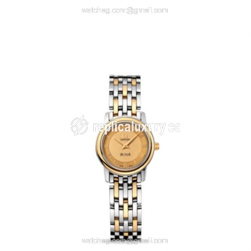 Omega De Ville Prestige Quartz 22 Stainless Steel / Champagne / Bracelet 4370.12.00