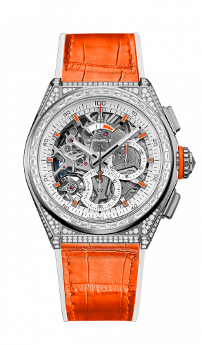 Zenith Defy El Primero 21 White Gold / Skeleton / Alligator / Swizz Beatz 45.9002.9004/76.R591