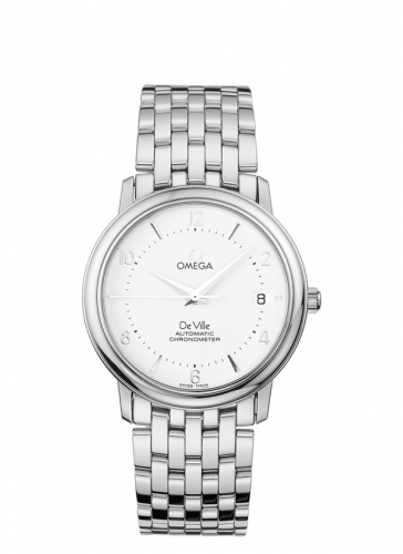 Omega De Ville Prestige Automatic 34.7 Stainless Steel / Silver / Bracelet 4500.30.00