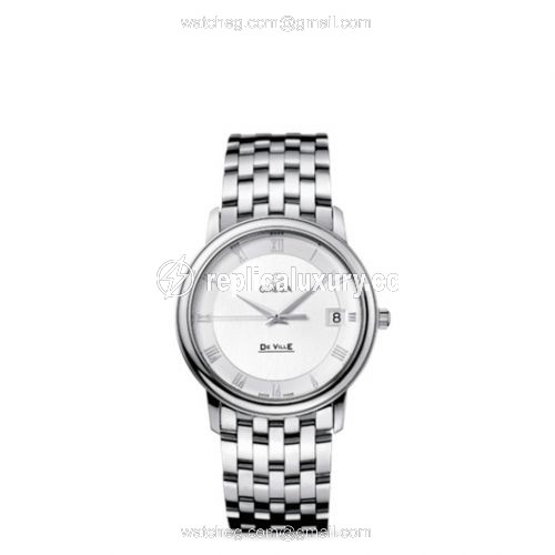 Omega De Ville Prestige Quartz 34.4 Stainless Steel / Silver / Bracelet 4510.33.00