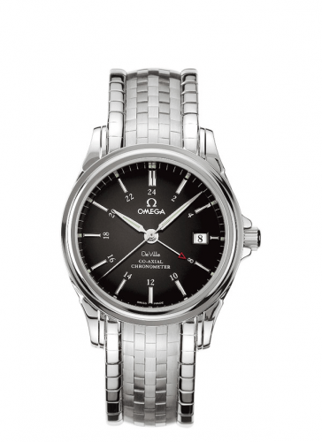 Omega De Ville Co-Axial 38.7 GMT Stainless Steel / Black / Bracelet 4533.51.00