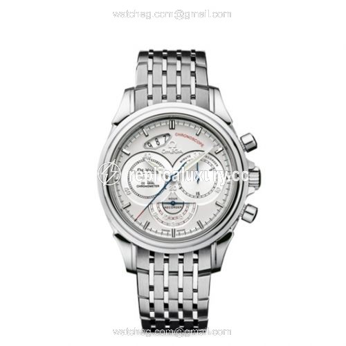 Omega De Ville Co-Axial 41 Chronoscope Stainless Steel / Silver / Bracelet 4550.30.00