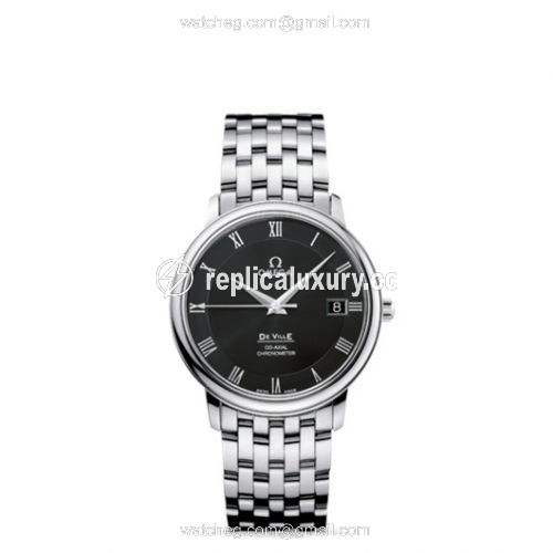 Omega De Ville Prestige Co-Axial 36.5 Stainless Steel / Black / Bracelet 4574.50.00