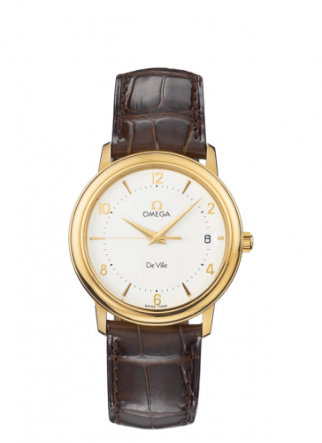 Omega De Ville Prestige Quartz 34.4 Yellow Gold / Silver 4610.30.02