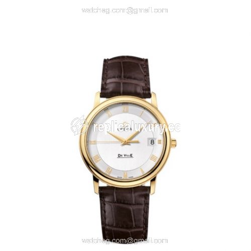 Omega De Ville Prestige Quartz 34.4 Yellow Gold / Silver 4610.32.02