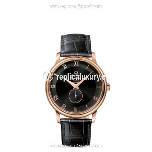 Omega De Ville Prestige Co-Axial 39 Small Seconds Red Gold / Black 4614.50.01