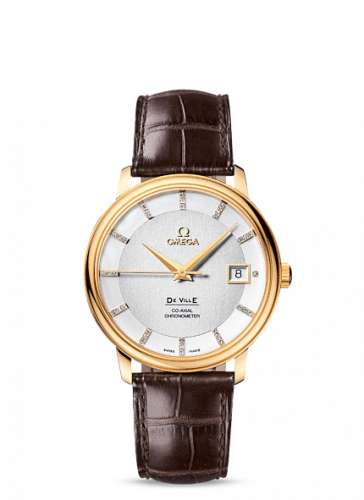 Omega De Ville Prestige Co-Axial 36.5 Yellow Gold / Silver 4617.35.02