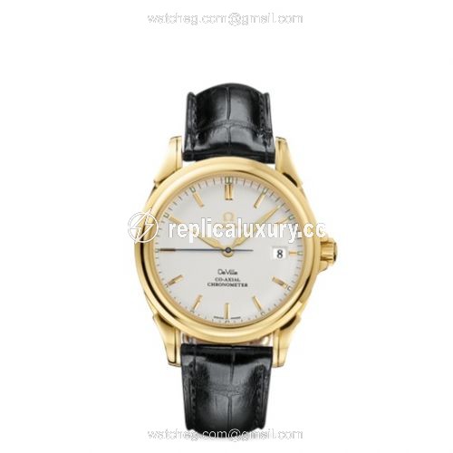 Omega De Ville Co-Axial 37.5 Yellow Gold / Silver 4631.31.31