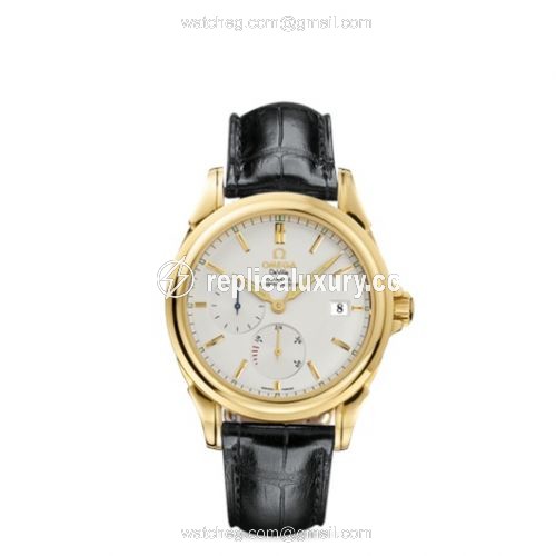 Omega De Ville Co-Axial 38.7 Power Reserve Yellow Gold / Silver 4632.31.31