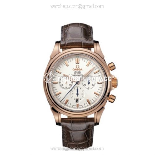Omega De Ville Co-Axial 41 Chronograph Red Gold / Silver 4650.20.32