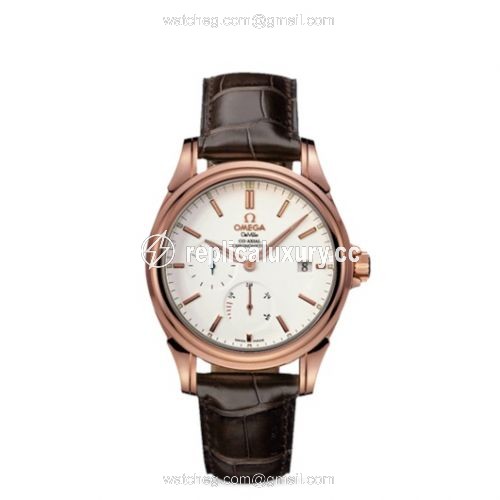 Omega De Ville Co-Axial 38.7 Power Reserve Red Gold / White 4652.20.32