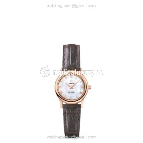 Omega De Ville Prestige Quartz 22 Red Gold / MOP 4693.71.02