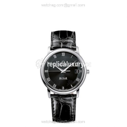 Omega De Ville Prestige Quartz 34.4 Stainless Steel / Black 4810.52.01
