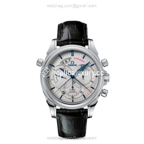 Omega De Ville Co-Axial 41 Chronoscope Rattrapante Stainless Steel / Silver 4847.30.31
