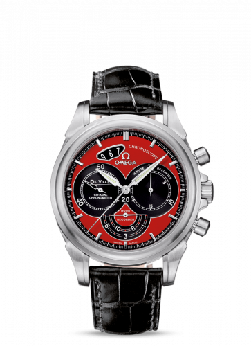 Omega De Ville Co-Axial 41 Chronoscope Stainless Steel / Red 4851.61.31