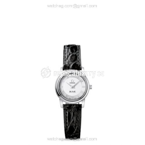 Omega De Ville Prestige Quartz 22 Stainless Steel / Silver / Strap 4870.33.01