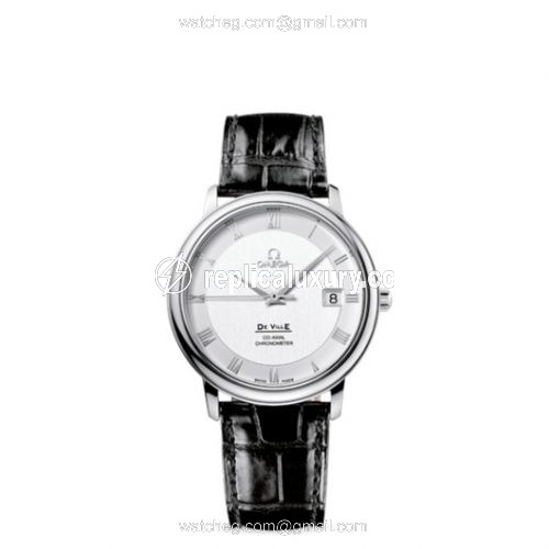 Omega De Ville Prestige Co-Axial 36.5 Stainless Steel / Silver 4875.31.01