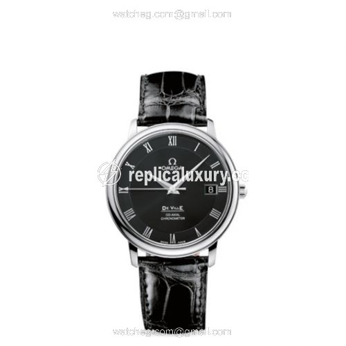 Omega De Ville Prestige Co-Axial 36.5 Stainless Steel / Black 4875.50.01