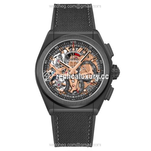 Zenith Defy El Primero 21 Black Ceramic / Skeleton / Cordura / Park Lane 49.9005.9004.72.R921