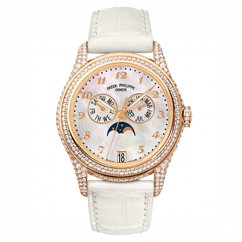 Patek Philippe Annual Calendar 4937 Rose Gold Diamond White Mother of Pearl 4937R-001