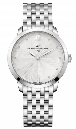 Girard-Perregaux 1966 36mm Stainless Steel / Silver / Bracelet 49523-11-171-11A