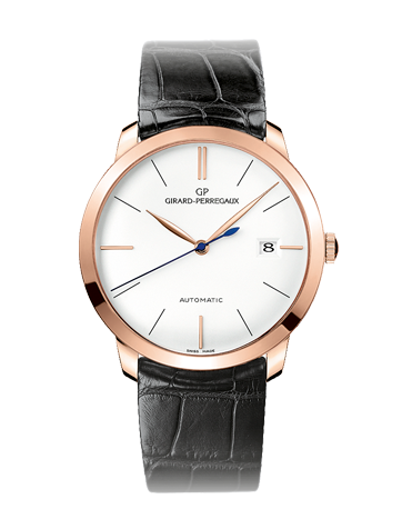 Girard-Perregaux 1966 38 Pink Gold / Silver / Alligator 49525-52-131-BK6A 