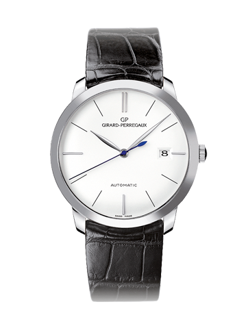 Girard-Perregaux 1966 38 White Gold / Silver / Alligator 49525-53-131-BK6A