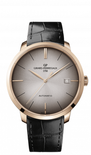 Girard-Perregaux 44 Stainless Pink Gold Alligator Strap 49551-52-231-BB60