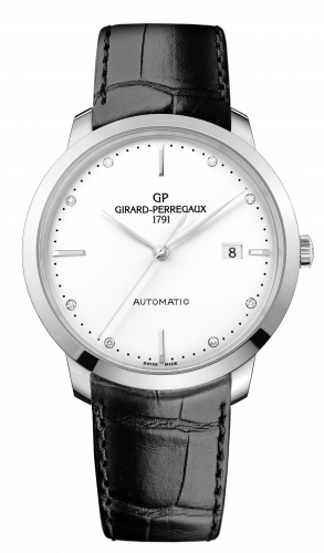 Girard-Perregaux 1966 40 Stainless Steel Black Alligator Strap 49555-11-1A1-BB60