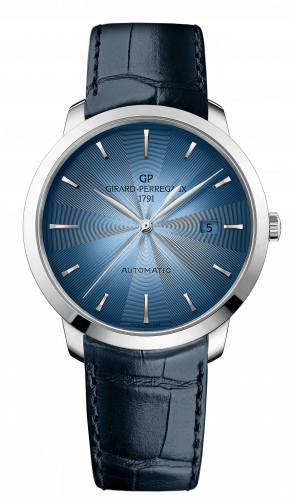 Girard-Perregaux 1966 40 Stainless Steel Blue Alligator Strap 49555-11-431-BB60